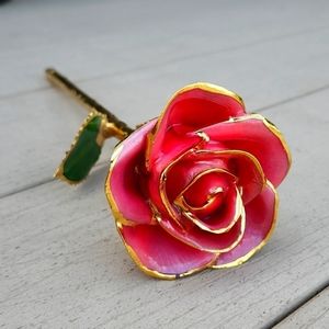 Steven Singer 24kt Gold dipped pink rose